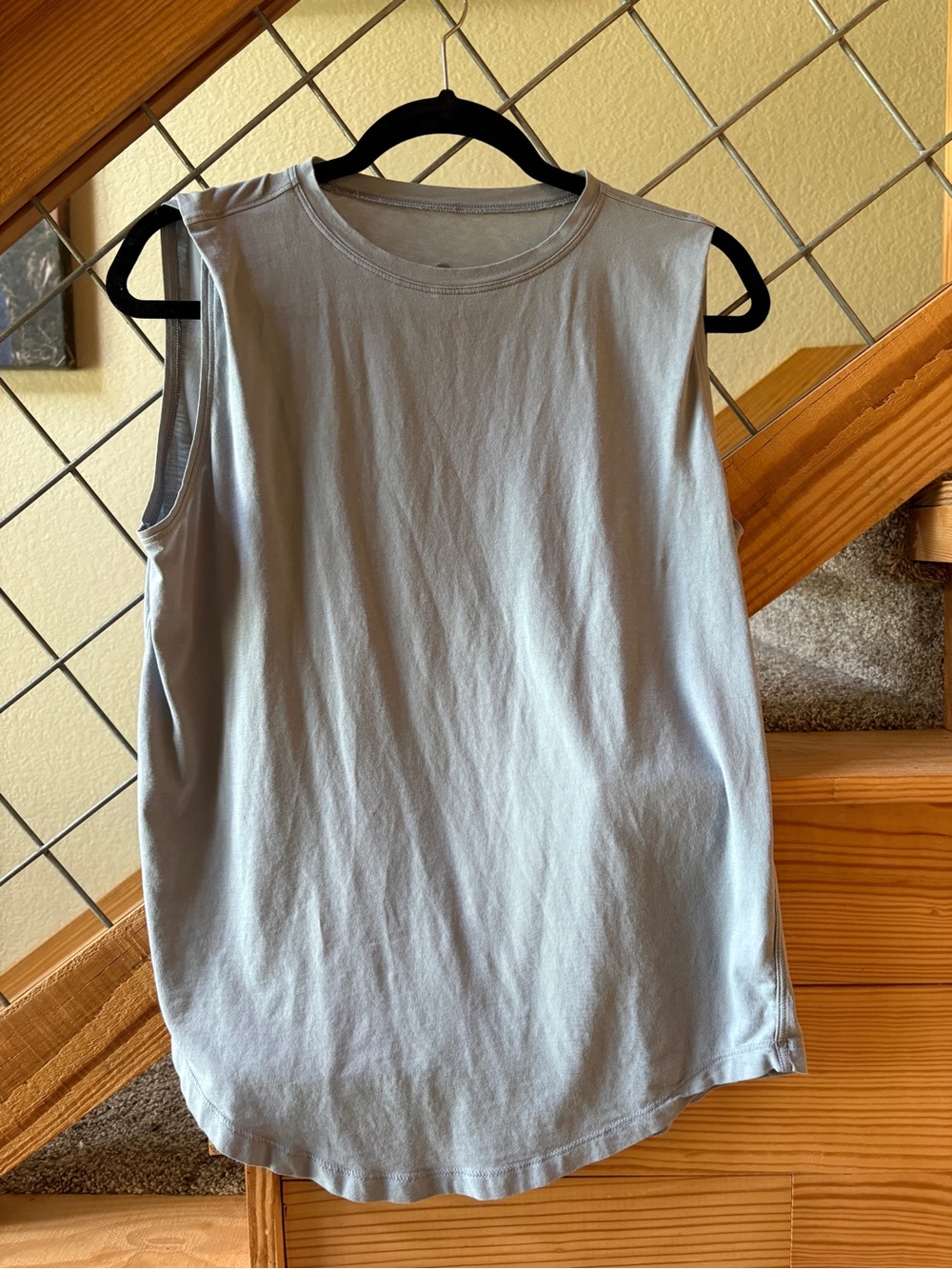 lululemon athletica Light Blue Sleeveless Tank Top